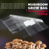 Planters POTS 100st Mushroom Grow Bag Spawn Media Substrate High Temp Pre Sealable Garden Supplies PVC Planting Ventilate Bags321s