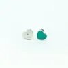 Classic Luxury T Peach Heart Earring Back Earrings for women fashion charm Single Diamond Green High quality designer Jewelry Earrings