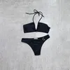 Damen Bademode Designer Designer New Summer One PieBeaSolid BeSwimwear Hängender Hals Sexy Bikini NJHC