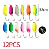 Iscas de iscas 1243pcs Spoon Lure Set Set Pesques Metal Is Bait para Lake Sea Carp Bass Wobbler Small Mini Spinner Jig Hard Box Kit Acessórios 230421