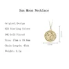 Hängen Silvology 925 Sterling Silver Figure Sun Moon Necklace Gold Original Creative Funny Pendant For Women Födelsedagsmycken