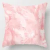 Taie d'oreiller variété de Polyester rose peau de pêche housse de coussin canapé taie d'oreiller en peluche décor à la maison carré de haute qualité 211S