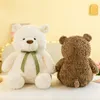 Christmas New Cartoon Bear Doll Plush Toy Soft Fill Throw Pillow Comfort Sleeping Toy Holiday Gift