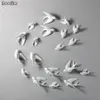 NOOLIM European 3D Ceramic Birds Wall Hanging Simulation Murals Wall Background Home Furnishing Crafts Creative Wall Decoration Y22861