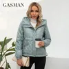 Giacche da donna GASMAN giacca primaverile moda casual Parka corto Cappotto con cappuccio in cotone sottile giacche da donna Capispalla caldo 21159 231122