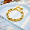 STRAND 316L roestvrij staal mode punk gouden kleur geoometrische armband voor vrouwen meisjes eenvoudige polspartij sieraden geschenk groothandel