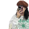 Mardi Marty High Version der koreanischen Marke Chinachic Ins Style Small Crowd Loose Casual Round Neck Daisy Sweater Female Autumn