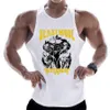 Mężczyzny T -Tank Tops Casual Printed Men Men Culcibuilding Shir Botton Gym Fitness Trainout Ubrania Singlet Męski kamizelka letnia 230421
