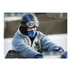 Masque facial de moto Sports de plein air polaire hiver Ski Snowboard capuche coupe-vent cou chaud casquette de cyclisme chapeau vélo écharpe thermique Drop D Otoif