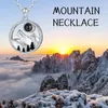 Termerler 925 STERLING Silver Mountain Range You Love You Sleove, 100 dilde kolye takı hediyeleri kayakçılar için Hediyeler