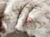 Set biancheria da letto Set copriletto plissettato stampato a fiori 100% cotone confortevole copripiumino federa principessa tessili per la casa 231121