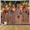 Tapestries Christmas Bell Sock Garland Printing Fabric Wall Hanging Cloth Aesthetics Hippie Psychedelic Tapestry For Room Decoration 231122