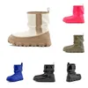 En iyi tasarımcı klasik brellah mini botlar açık kış kar ultra platform bot boot kadın kürklü deri ayak bileği patik kestane kızlar soafers ayakkabı yüksek kalite