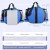 Balls Outdoor Sports Shoulder Soccer Ball Bags for Training Equipment Storage Mesh Side Two way Open Bag Volleyball BasketballBag 231122