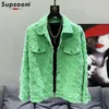 Jaquetas masculinas Supzoom 2023 Chegada Top Moda Homens Casual Denim Jeans Único Breasted Algodão Sólido Turn-down Collar Curto Bomber Jacket