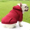 Cão vestuário inverno cão hoodie com bolsos para roupas quentes filhotes adequados chihuahua jaquetas gatos e buldogues franceses personalizados 231121