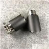 Muffler Glossy Stainless Steel End Pipe Exhaust Tip For Akrapovic Carbon Tail Tipsone Pcs Drop Delivery Mobiles Motorcycles Parts Sys Dh9Uo
