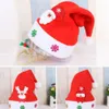 クリスマスの装飾大人の子供キャップLED HAT SNOWMAN ELK SANTA CLAUS for Childrenxmas年ギフト装飾231122