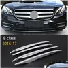 Altri accessori esterni Chrome Abs anteriore fendinebbia cornice decorazione adesivi 3D per Benz Classe E W213 -17 Accessori auto2073 Drop Dhxod