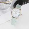 Luxury Watch White Girl Watch For Female Students Middle School High Simple Temperament Night Light Waterproof Silent and Fashionable Women's