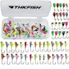 50st Box Winter Ice Fishing Jigs 1 3G-1 8G Jig Bait Hard Lure Balancer Set för 220221270p