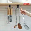 Almacenamiento de cocina, 2 uds., gancho adhesivo para baño, accesorios, colgador de techo creativo giratorio, gabinete de cuchara