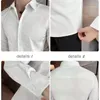 Men's Casual Shirts Luxury Fashion Embroidery Shirt High Quality Business Slim Fit Long Sleeve Social Dress Chemise Homme 4XL-M