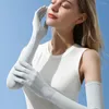 Genouillères Sports de plein air Été Anti-UV Drive Manchettes de bras de glace Gants d'équitation Manches de protection solaire Protège-bras