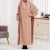 Etniska kläder huva muslimska kvinnor hijab klänning bönplagg jilbab abaya long khimar full täcker ramadan klänning abayas dubai islam kläder
