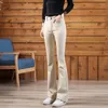 Damesjeans lente dames hoge taille vaste elegante flare broek vrouwelijke sreetwear klassieke dames Koreaanse stijl broek