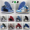 2023 Мужские баскетбольные кроссовки jumpman 1 1s высокие кроссовки OG Lucky Green Chicago Starfish University Blue Skyline Light Smoke Grey мужчины женщины Спортивные кроссовки 36-48