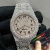 Hand Limited Ap Sale Watch Pure Inlaid Custom Moissanite Luxury Full Diamond Watch Eta Movement and cy