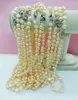Collier ras du cou en perles naturelles d'eau douce baroques, 50 pièces, 8-9MM, blanc/rose/gris, 18 pouces, vente en gros