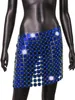 Rokken Sexy doorzien metalen pailletten minirok dames zomer micro club beach party rok y2k streetwear rokken dames rave outfit 231121