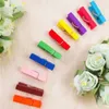 Mini Bahar Klipsleri Clothespins Güzel Tasarım 35mm Renkli Ahşap Zanaat Pegs Asmak için Kağıt Fotoğraf Mesaj Kartları Qntbr