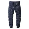 Männer Hosen Cargo Baumwolle Casual Lastic Outdoor Wandern Trekking Taktische Jogginghose Männer Militär Multi-Pocket Kampf Hose