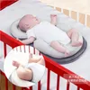 Almofadas que moldam o colchão anti-Rollover nascida infantil por 0-12 meses Baby Sleeping Positioning Poushing Cotton Pillow 230422