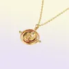 24 PcsLot Selling 35 cm Diameter Time Turner Necklace Movie Jewelry Rotating Hourglass Pendant Bulk Whole 2106214121054