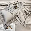 Bedding sets Egyptian Cotton Set Embroidery Duvet Cover Quilt Fitted Flat Sheet Pillowcase Luxury Home Textiles Bedspreads 231122