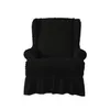 Capas de cadeira Wingback Capa Protetor Slipcover Stretch Saia Estilo Sujo Resistente Vermelho Cinza Black264m