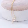 2023 Collana con ciondolo gioielli Moissanite in oro pregiato di nuova moda alfabeto inglese collane personalizzabili per le donne