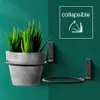 3 stks Wandmontage Bloempot Trays 11 cm 15 cm Opvouwbare Metalen Pot Ring Houder Bloem Planter lade Stand Muurbeugel Balkon H2473