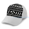 Ball Caps Mode Afrikaanse Modderdoek Zwart-wit Basketbal Cap Mannen Vrouwen Grafische Print Unisex Volwassen Hoed