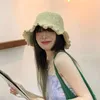 Wide Brim Hats Fashion Women's Bucket Hat Solid Colors Women Summer Panama Straw Ladies Cap Beach Sun Princess Girls Sunscreen