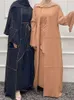 Vêtements ethniques ensembles musulmans mode femmes 3 pièces Abaya avec écharpe dubaï Islam turquie Bangladesh Hijab Robe modeste caftans Robe