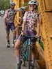 جيرسي لركوب الدراجات 2022Ciclismo Femenino Cycling Jersey One Piece Skirt Monkey Road Road Woman Summer Super 20d Pro Kafitt Gel Ciclismo J230422