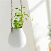 US Home Garden Balcony Ceramic Hanging Planter Flower Pot Plant Vase with Twine Little Bottle Home Decor327o