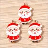 Charms Charms 10Pcs 21X24Mm Cute Enamel Christmas Tree For Jewelry Making Diy Earrings Pendant Necklaces Handmade Bracelet Crafts Drop Dhzrs