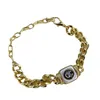 Mode Nytt lyxbrev C Button Chain Armband Enkel och personlig stil Retroarmband