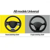 Stuurwiel omvat 2 stks auto auto universeel koolstofvezel patroon niet-slip auto's interieur accessoires